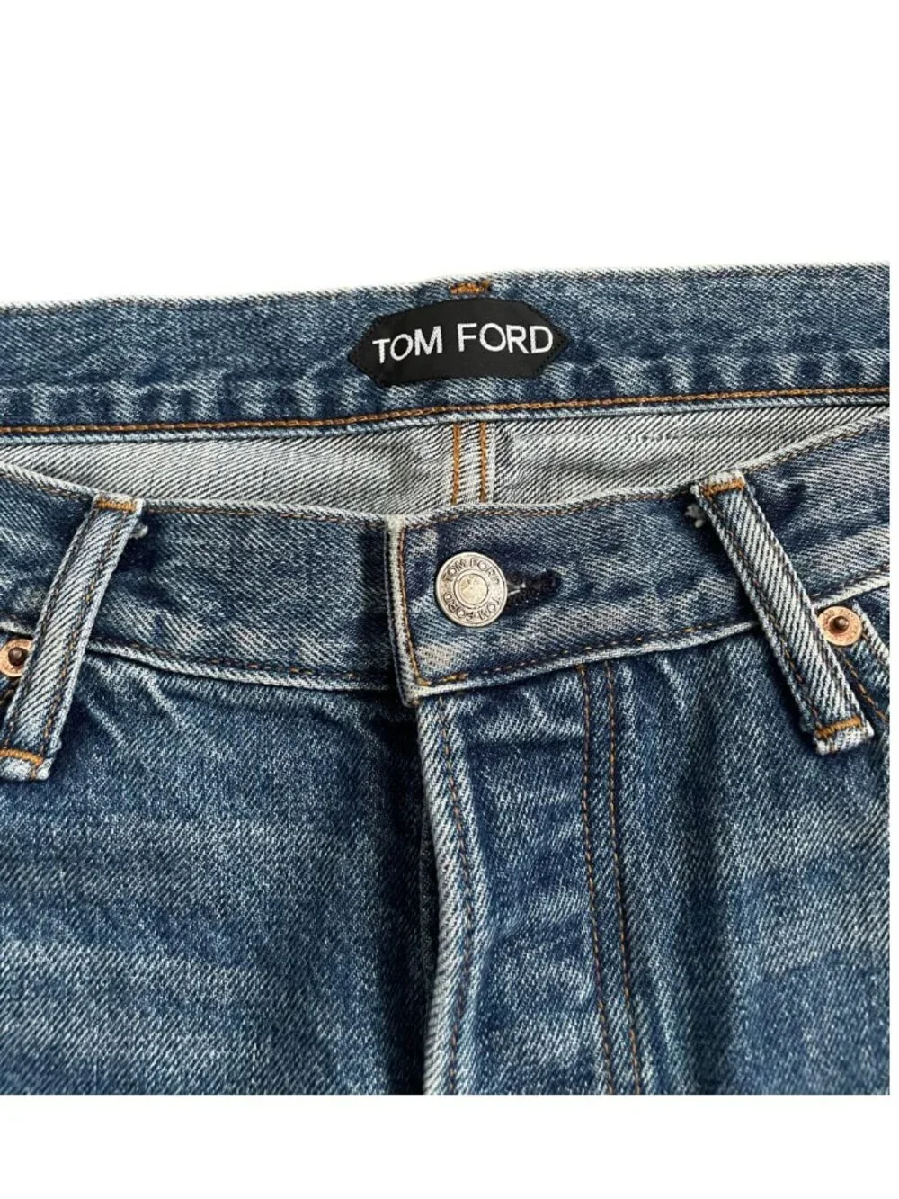 Tom Ford Men's Standard Fit Straight Selvedge Demin Jeans Sz 36 Made in USA